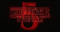 the logo for stranger things 5