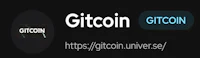 a black background with the words gitcoin on it