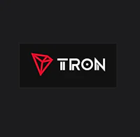 the logo for tron on a black background