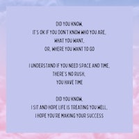 do you know if you don't know who you are?