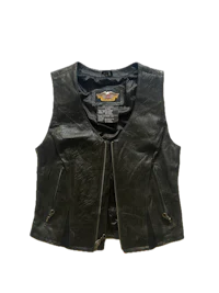 harley-davidson women's leather vest
