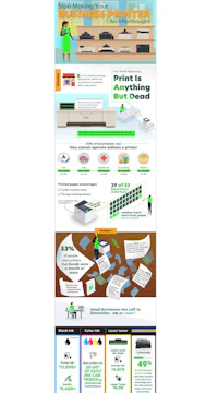 a poster with a lot of different things on it