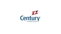 a logo for century airlines on a white background