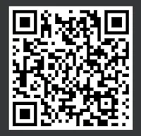 a black and white qr code on a black background