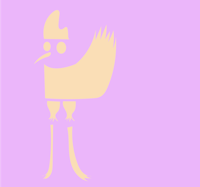 a silhouette of a bird on a purple background