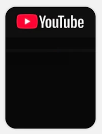 youtube logo on a black background