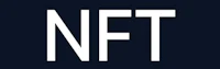 the nft logo on a black background