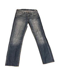 a pair of jeans on a black background