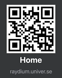a qr code with the word home on it
