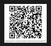 a qr code on a black background