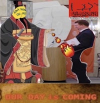 a cartoon of a man in a chinese costume