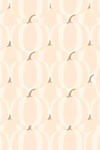 a pattern of pumpkins on a beige background