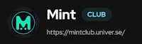 the logo for mint club on a black background