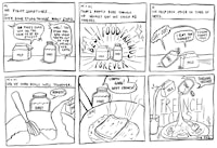 a comic strip showing how to make french toast