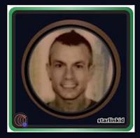 a picture of a man in a green circle