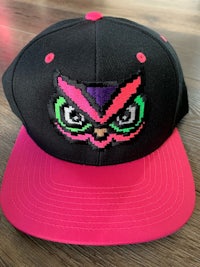 pixel owl snapback hat