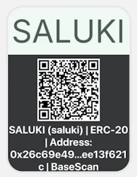 a qr code with the word saluki on it