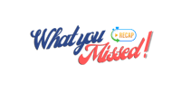 what you missed logo on a black background