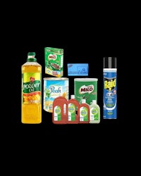 a variety of cleaning products are shown on a black background
