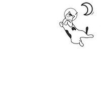 a black and white image of a cat on a moon