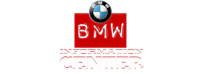the bmw information center logo on a black background