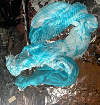 a white jacket on a black background