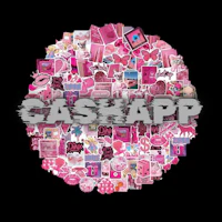 a pink circle with the word cashapp on it