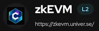the logo for zkeevm 2 on a black background