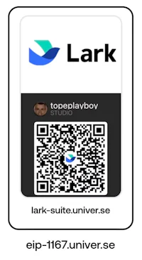 a qr code with the word lark