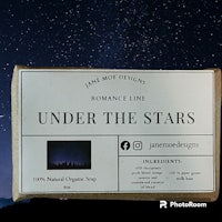 a box of soap with the words under the stars on it