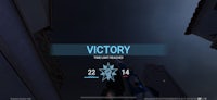 a screenshot of a game with the word victory