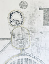 a drawing of a man and a woman on a piece of paper