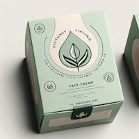 eco-living face cream packaging design