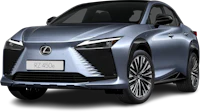 the lexus cx suv is shown in a dark background