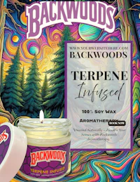 backwoods terpene infused candle