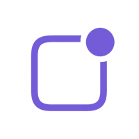 a purple square on a black background