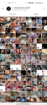 a screenshot of an app with many pictures of people