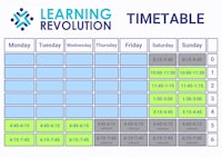 learning revolution timetable template