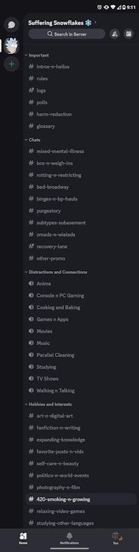 a black screen with a list of items on it