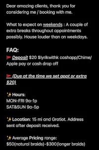 a black screen with a faq on it