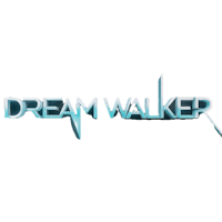 dream walker logo on a black background
