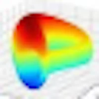 an image of a model of a sphere with a rainbow color