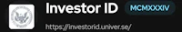 an image of an investor id on a black background