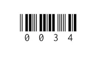 a barcode on a white background