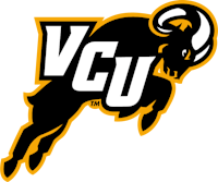 the vcu logo with a ram on it