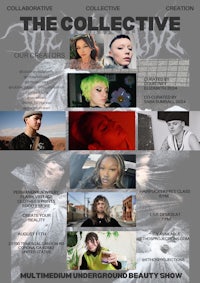 a poster for the collective beauty show