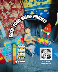 qr code for a food relief project