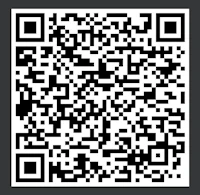 a black and white qr code on a black background