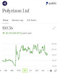 polyzion ltd stock chart