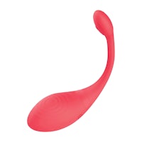 a pink sex toy on a white background